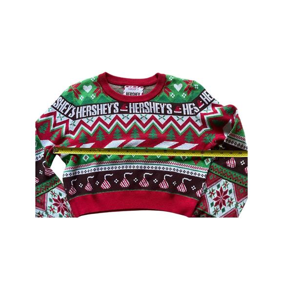 Forever 21 x Hershey's Christmas Crop Sweater Womens/Teen Size Medium - Picture 4 of 6